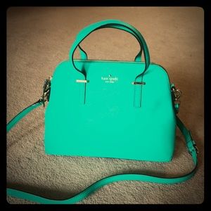 Kate Spade Satchel - light green - crossbody strap